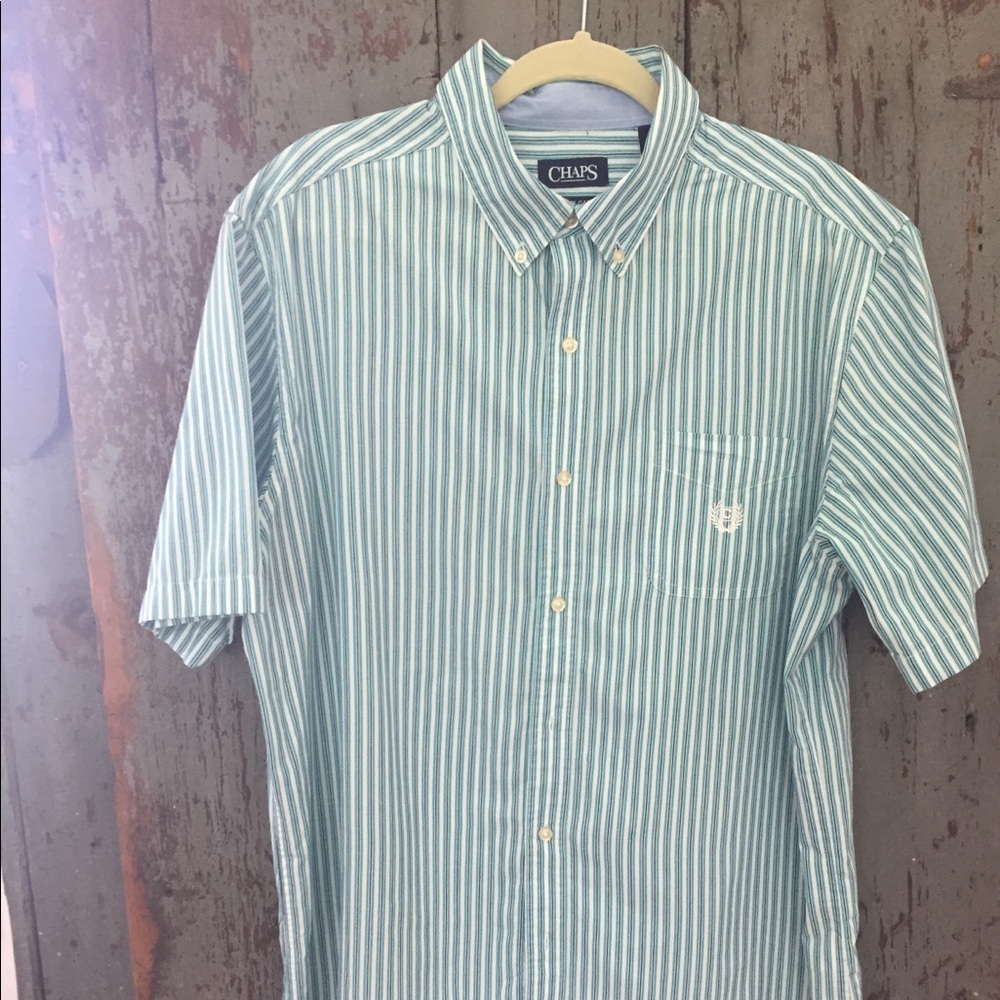 Men’s button down shirt.